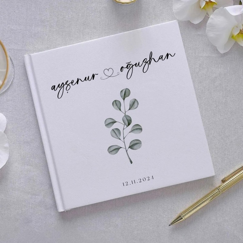 Düğün Özel Gün Anı ve Ziyaretçi Defteri 21cm x 21cm 50 Yaprak