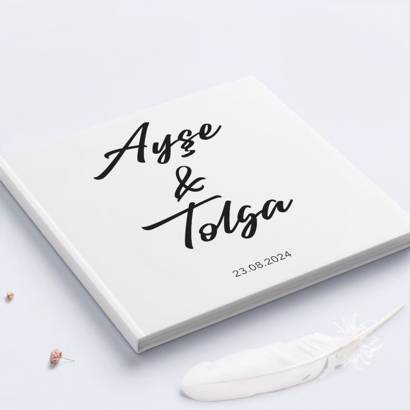 Düğün Özel Gün Anı ve Ziyaretçi Defteri 21cm x 21cm 50 Yaprak
